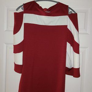 Women's Dress top - Wine/Burgandy - L